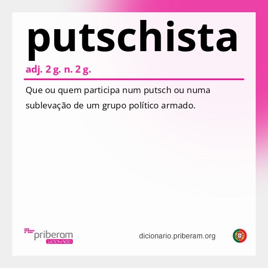 Significado de putschista