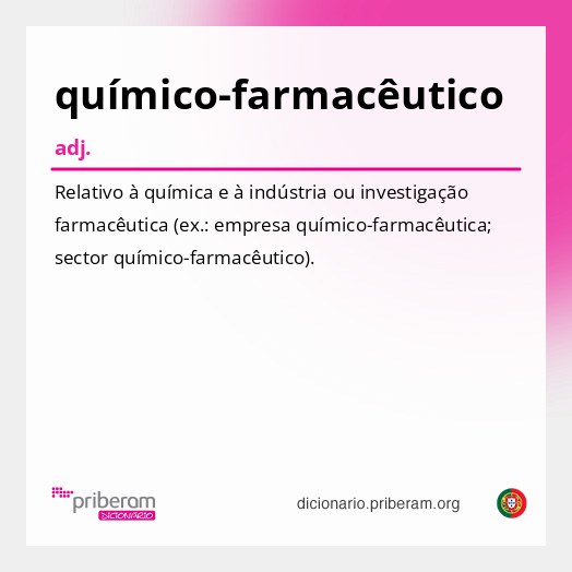 Significado de químico-farmacêutico