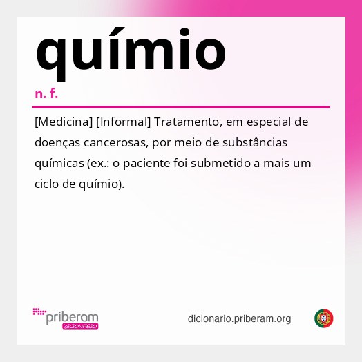 Significado de químio