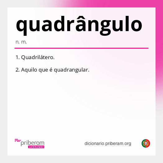 Significado de quadrângulo