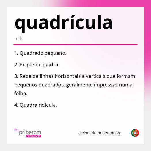 Significado de quadrícula