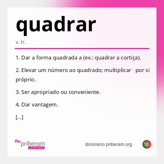 Significado de quadrar