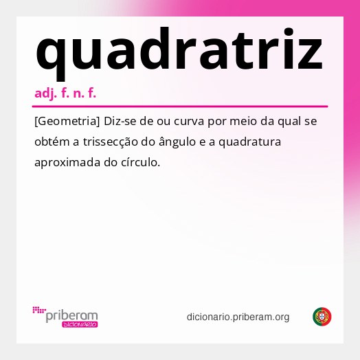 Significado de quadratriz