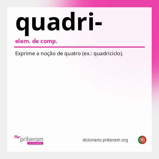 Significado de quadri-