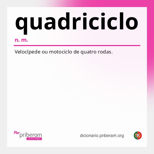 Significado de quadriciclo
