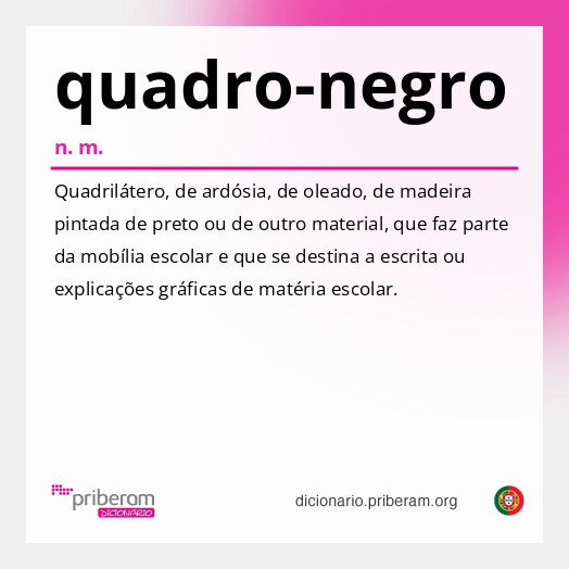 Significado de quadro-negro