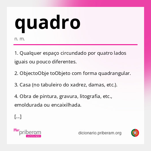 Significado de quadro