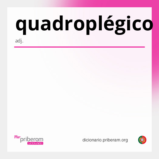 Significado de quadroplégico