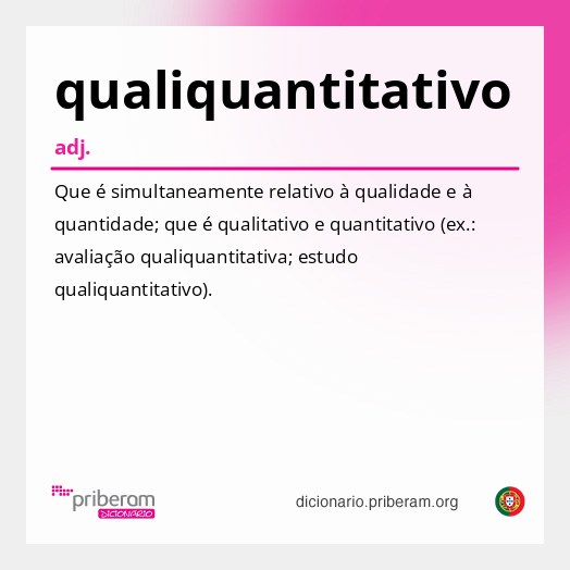 Significado de qualiquantitativo