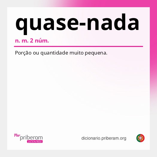 Significado de quase-nada