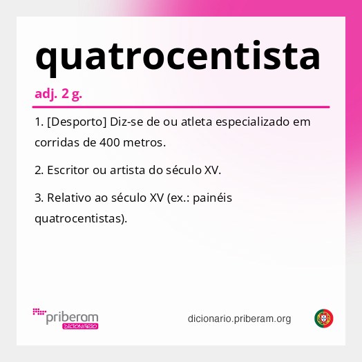 Significado de quatrocentista