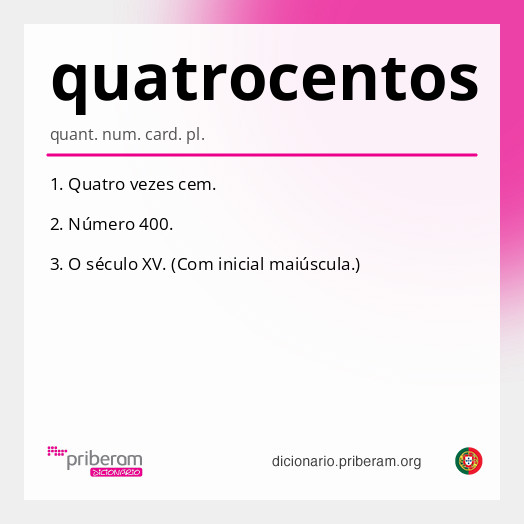 Significado de quatrocentos