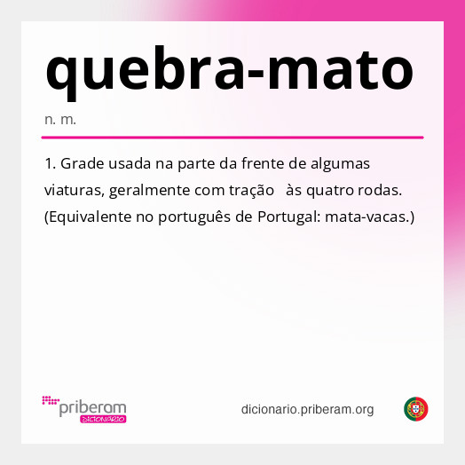 Significado de quebra-mato