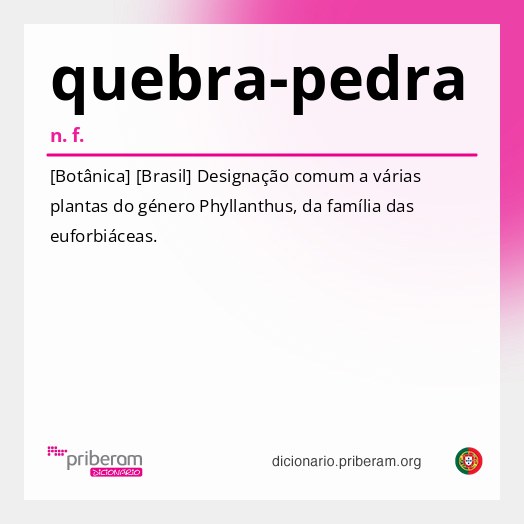 Significado de quebra-pedra