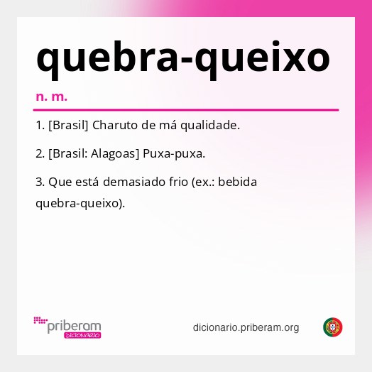 Significado de quebra-queixo