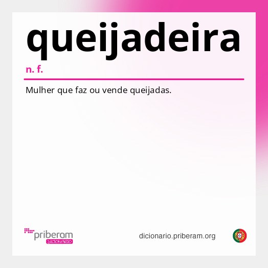 Significado de queijadeira