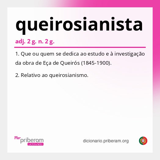 Significado de queirosianista