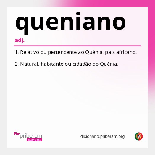 Significado de queniano