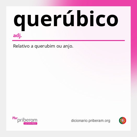 Significado de querúbico