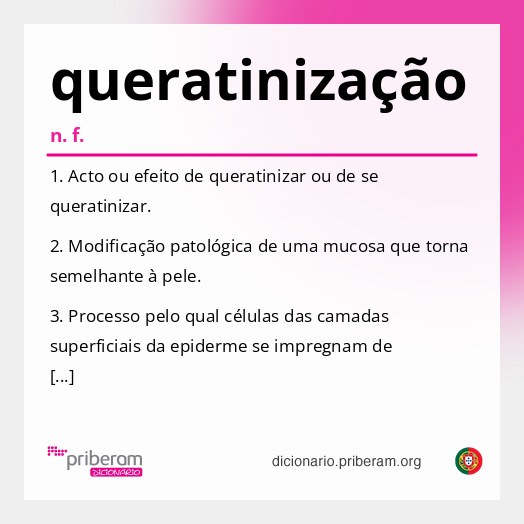 Significado de queratinização