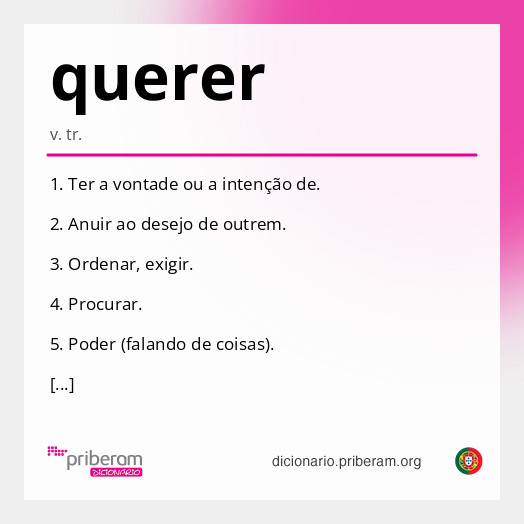 Significado de querer