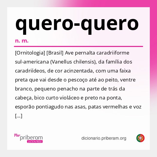 Significado de quero-quero