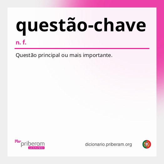 Significado de questão-chave