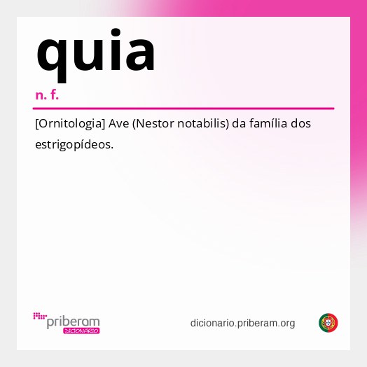 Significado de quia