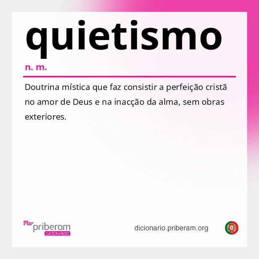Significado de quietismo