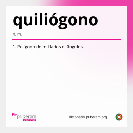 Significado de quiliógono