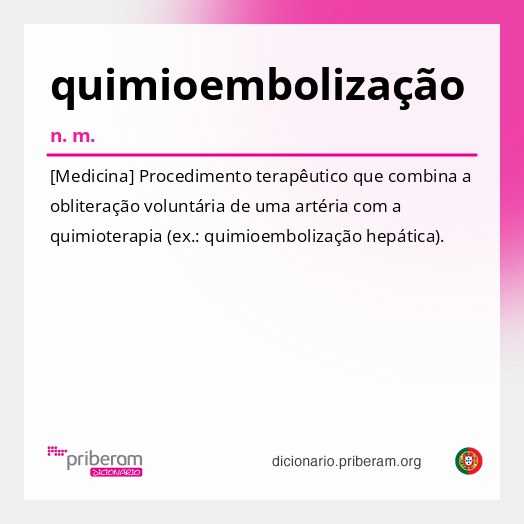 Significado de quimioembolização