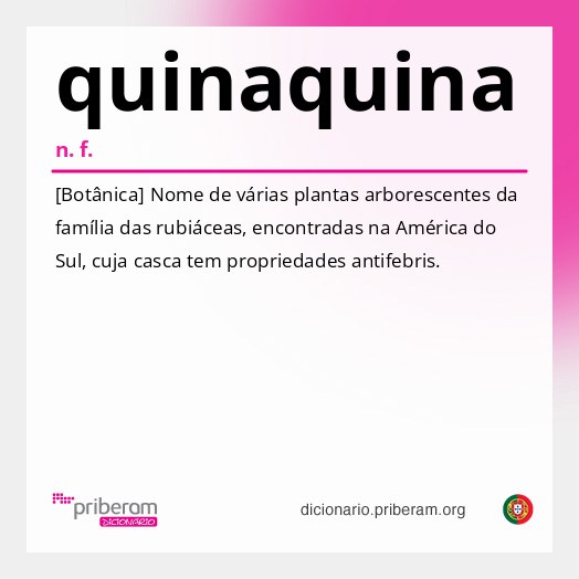 Significado de quinaquina