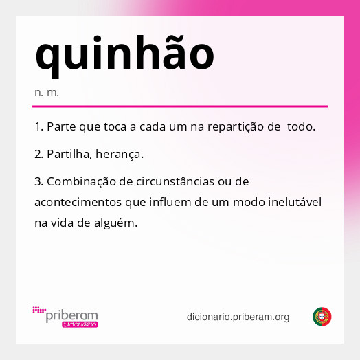 Significado de quinhão