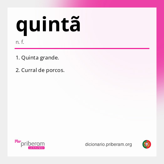 Significado de quintã