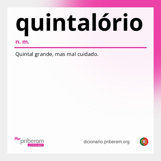 Significado de quintalório