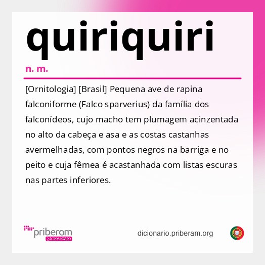 Significado de quiriquiri