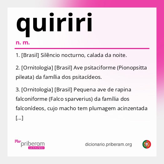 Significado de quiriri