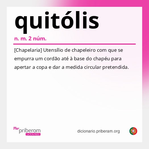 Significado de quitólis
