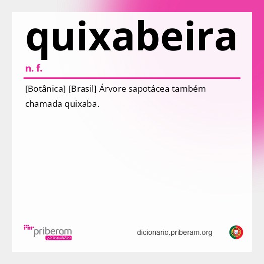 Significado de quixabeira