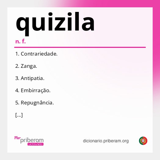Significado de quizila