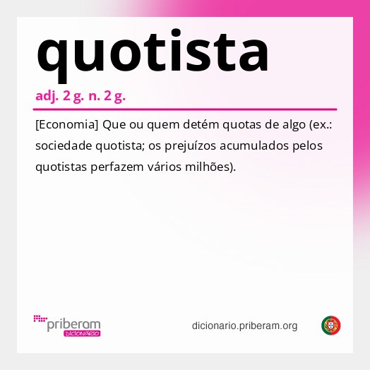 Significado de quotista