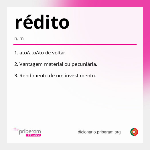 Significado de rédito