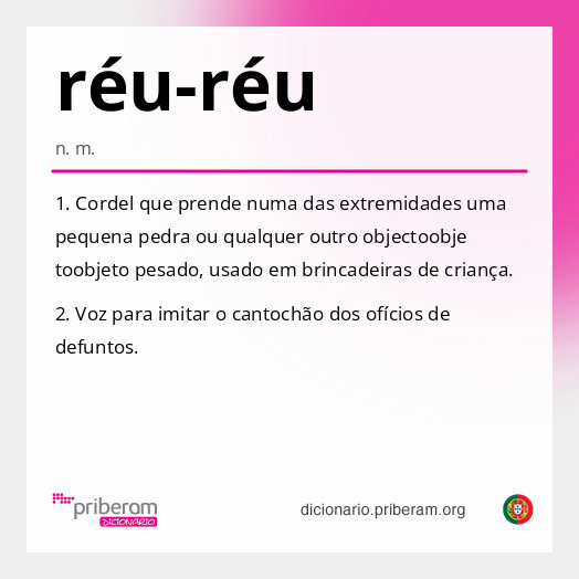 Significado de réu-réu