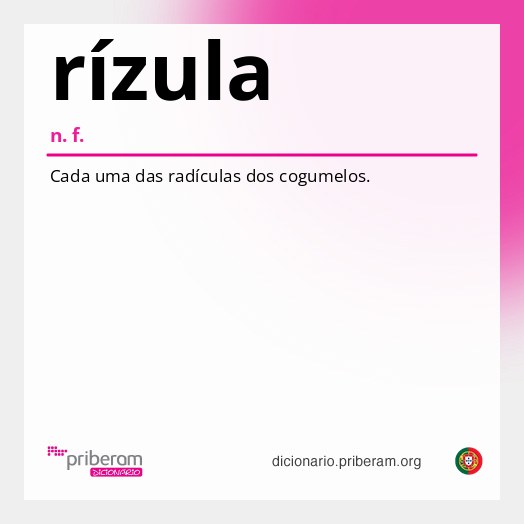 Significado de rízula
