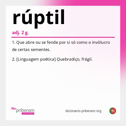 Significado de rúptil