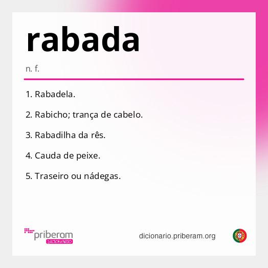 Significado de rabada