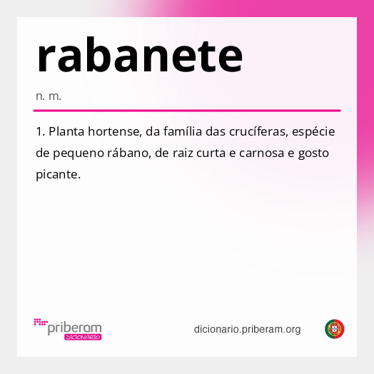 Significado de rabanete