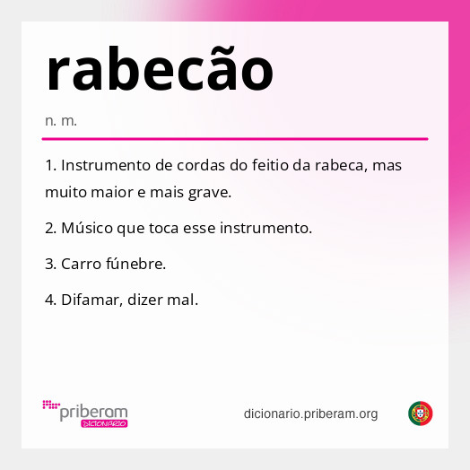 Significado de rabecão