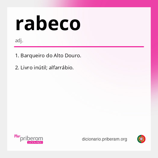 Significado de rabeco