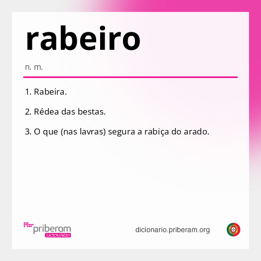 Significado de rabeiro